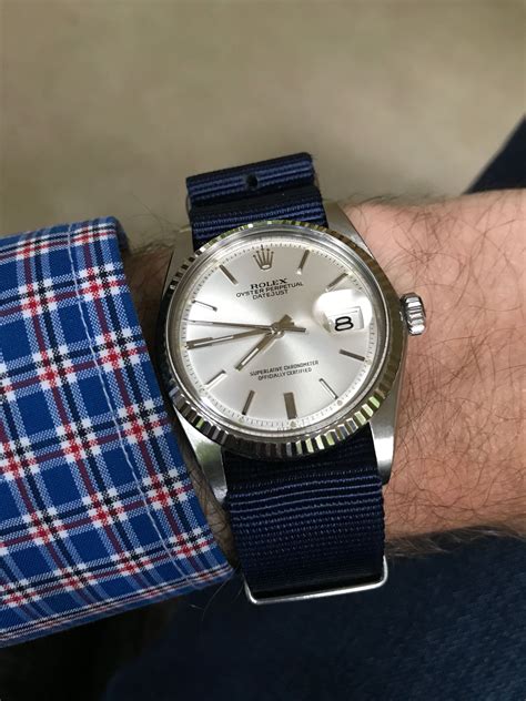 cinturino nato rolex datejust|rolex datejust wrist.